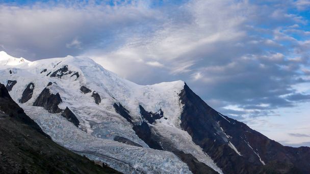 pohled na severní straně výstup cestou Mont Blanc v Chamonix - Fotografie, Obrázek