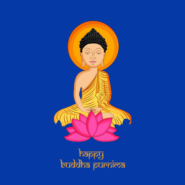 Illustrazione di sfondo per il Buddismo indù festival Buddha Purnima
 - Vettoriali, immagini