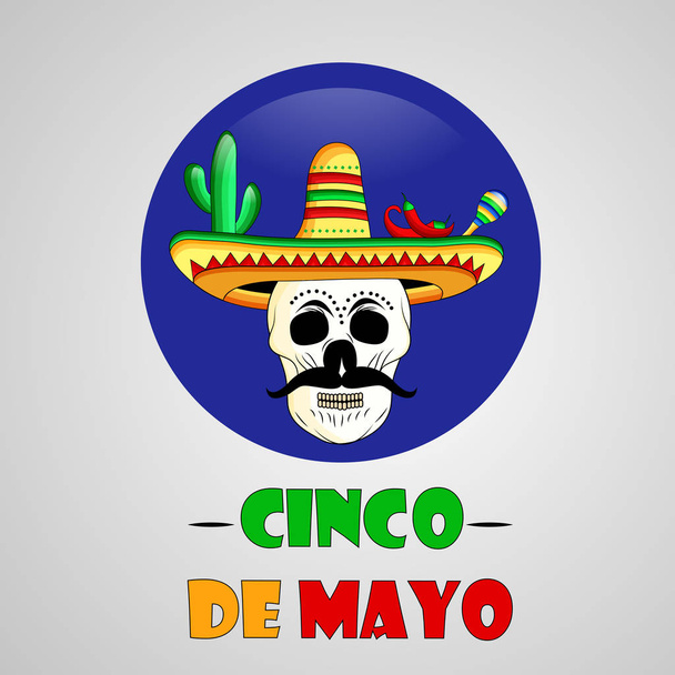 Εικονογράφηση του φόντου για Cinco De Mayo - Διάνυσμα, εικόνα