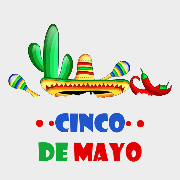 Afbeelding van de achtergrond voor Cinco De Mayo - Vector, afbeelding