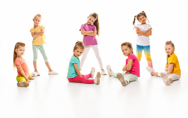 The kids dance school, ballet, hiphop, street, funky and modern dancers - Foto, Bild