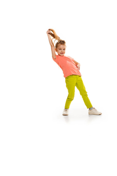 The kids dance school, ballet, hiphop, street, funky and modern dancers - Photo, Image