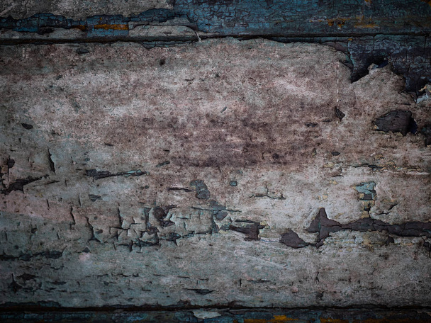 Rustikální malované staré zvětralé dřevo pozadí - Fotografie, Obrázek