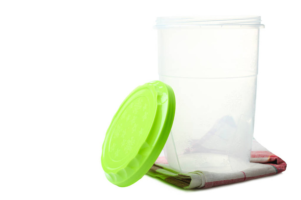 lege container in plastic  - Foto, afbeelding