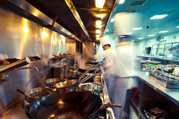 Mozgás szakácsok étterem konyha - Fotó, kép