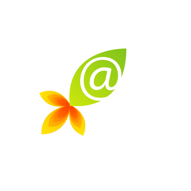 yaprak yeşil logo - Vektör, Görsel