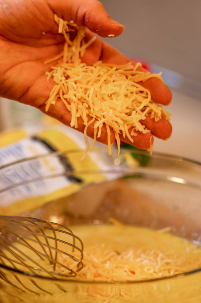 Cheese And Egg Mixture - Foto, afbeelding