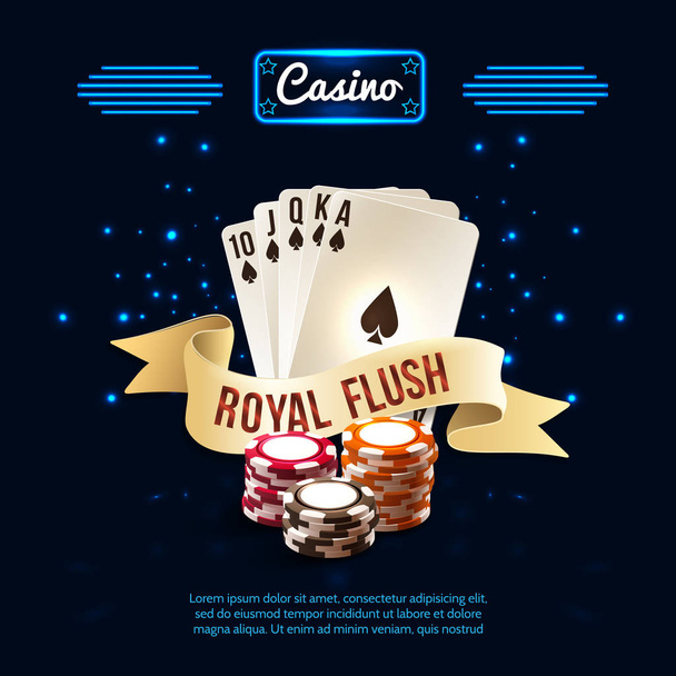 Composition réaliste de casino élégante
 - Vecteur, image