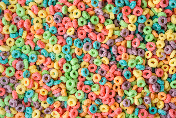 Cereal background. Colorful breakfast food   - Fotografie, Obrázek