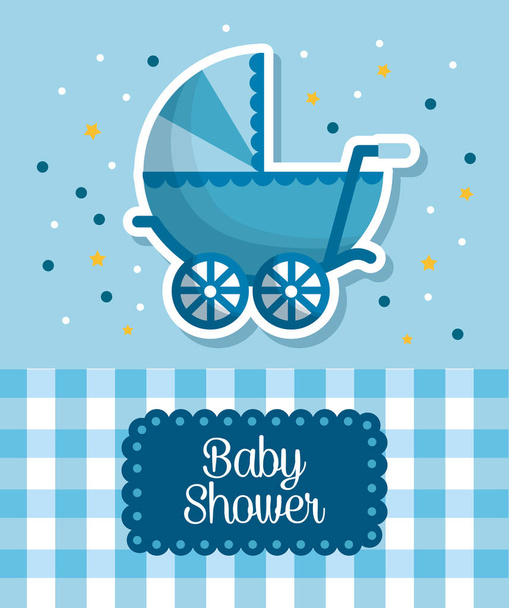 baby shower celebration - Vector, Imagen