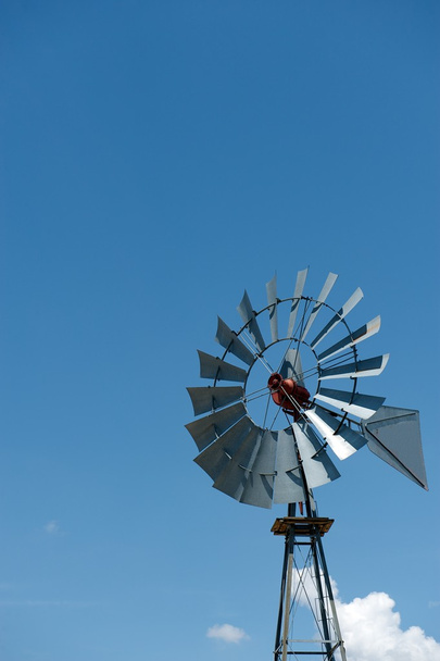 ボアホール風車、西のテキサス、私たち - 写真・画像