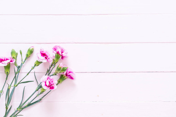 pink spring flower on wooden background - Foto, immagini