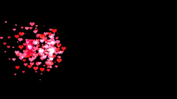 i love you romance animated background - Footage, Video