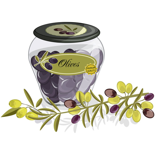 Produits vecteurs d'huile d'olive
 - Vecteur, image
