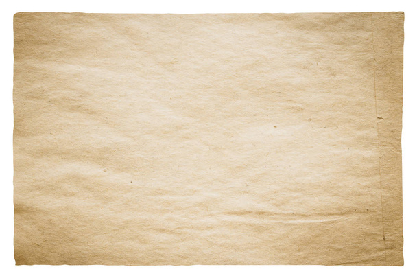 papel velho isolado no fundo branco com caminho de recorte - Foto, Imagem