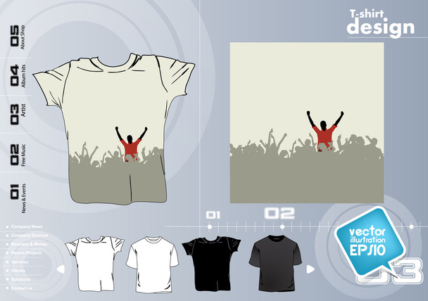 σχεδιασμό t-shirt. διάνυσμα - Διάνυσμα, εικόνα