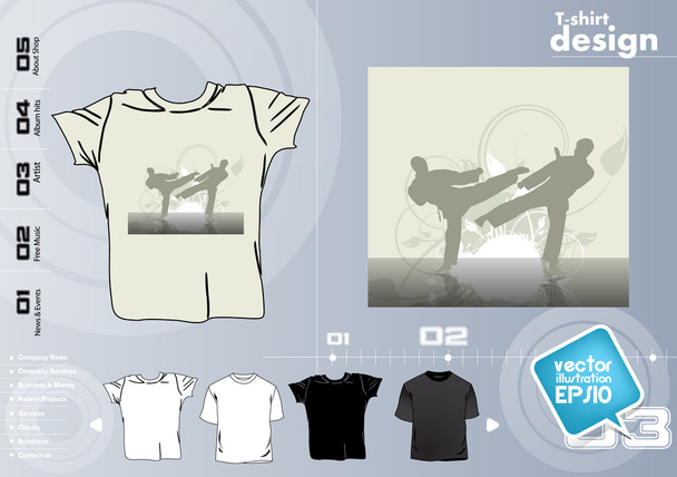 σχεδιασμό t-shirt. διάνυσμα - Διάνυσμα, εικόνα