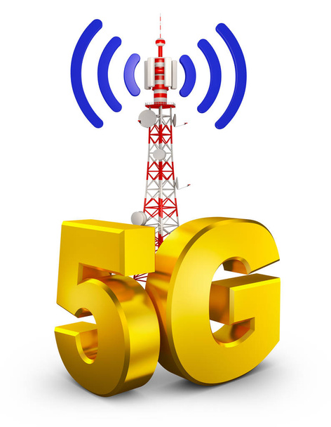 5G and tower - Photo, Image