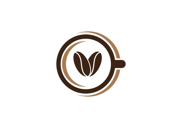 Koffie logo sjabloon - Vector, afbeelding