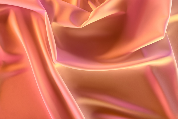 vista de cerca de elegante tela sedosa rosa como fondo
 - Foto, imagen