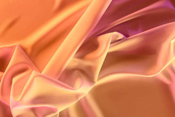 close up vista de tecido sedoso rosa elegante como fundo
 - Foto, Imagem