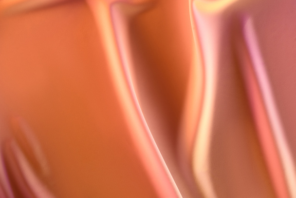 close up view of elegant pink silky fabric as background - Fotografie, Obrázek