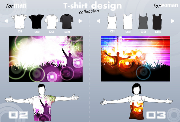 Modèle de T-shirt de fête Conception vectorielle
 - Vecteur, image