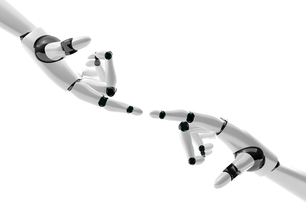 Robotic hand with fingers in contact - Photo, Image