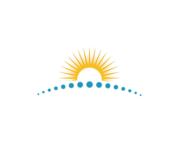 太陽ベクトル図のロゴのテンプレート デザイン - ベクター画像