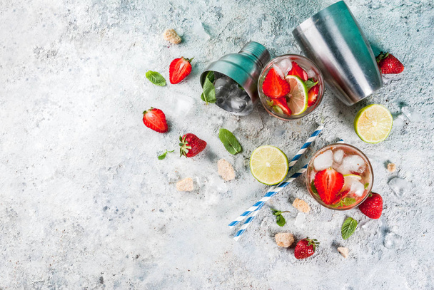 Erdbeermojito-Cocktail - Foto, Bild
