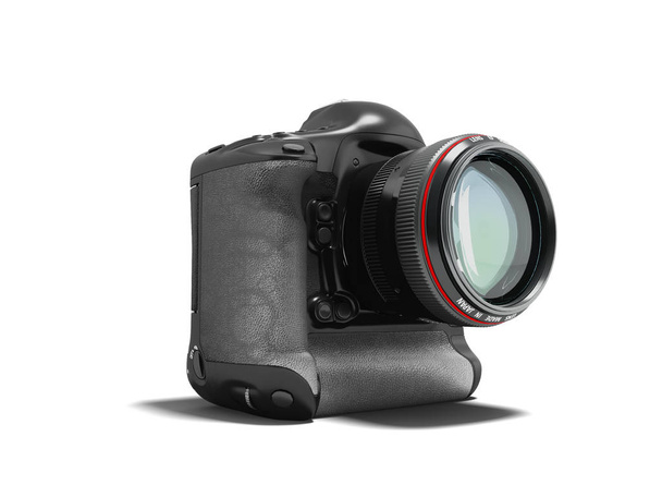Σύγχρονη επαγγελματική φωτογραφική μηχανή για επαγγελματική σκοποβολή με ένα blac - Φωτογραφία, εικόνα