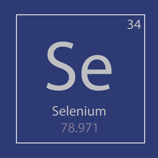 セレン Se 化学要素のアイコン ベクトル図 - ベクター画像