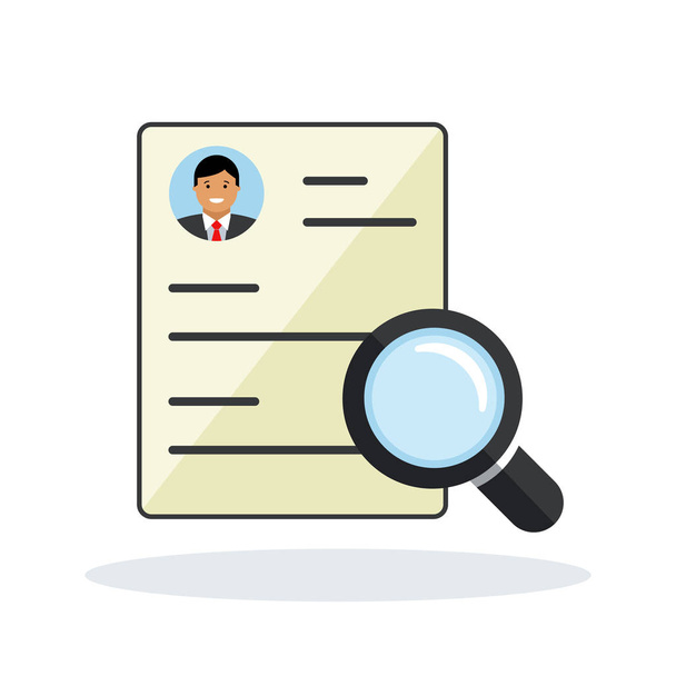 hiring icon on white background - Vector, Image