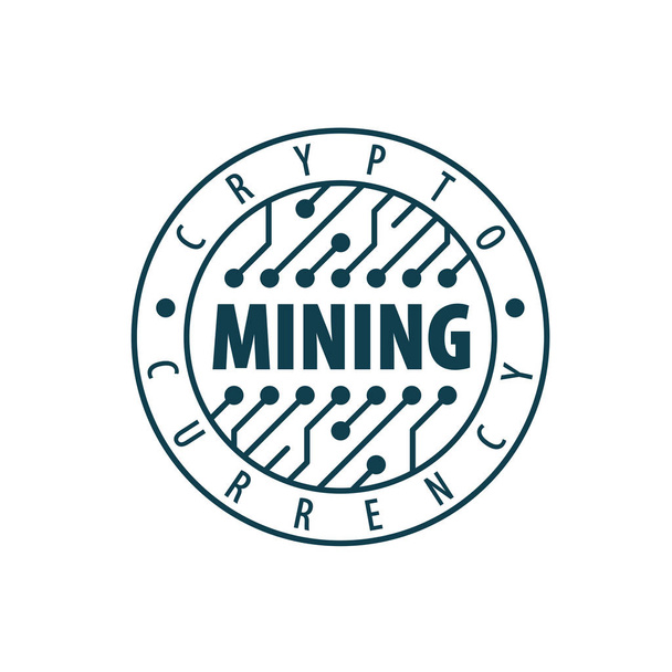 Minería de moneda digital
 - Vector, imagen