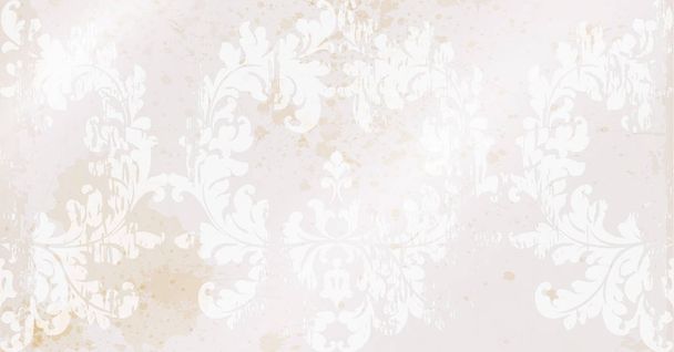Baroque ornament wallpaper background. Vector delicate pattern. Royal decorations tiles - Διάνυσμα, εικόνα