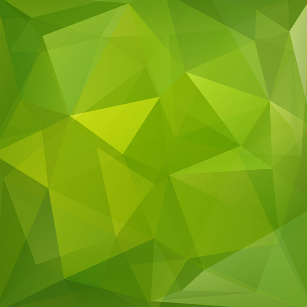 Geometrický vzor, mnohoúhelníků trojúhelníky vektorové pozadí v zeleném tónu. Vzor obrázku - Vektor, obrázek