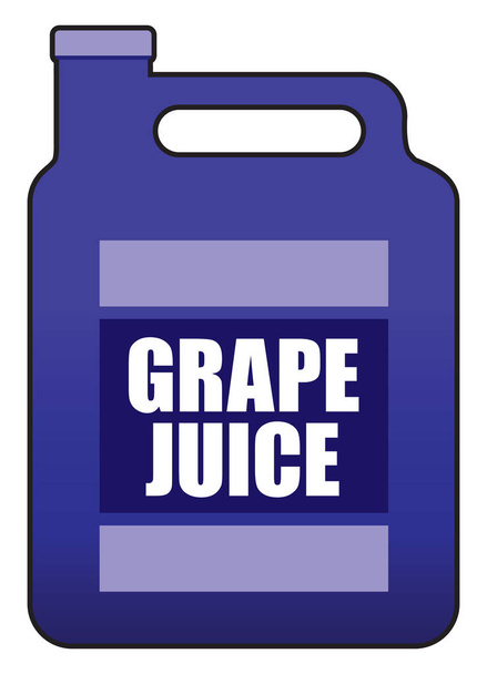 Galón de jugo de uva
 - Vector, imagen
