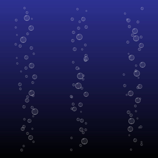 bûvös buborékok víz - Vektor, kép