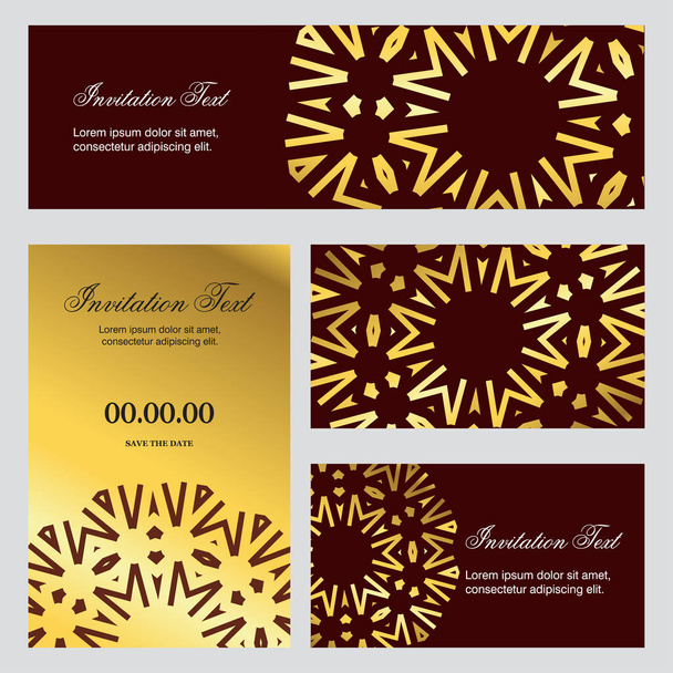 Invitation card creative design - Vector, Image