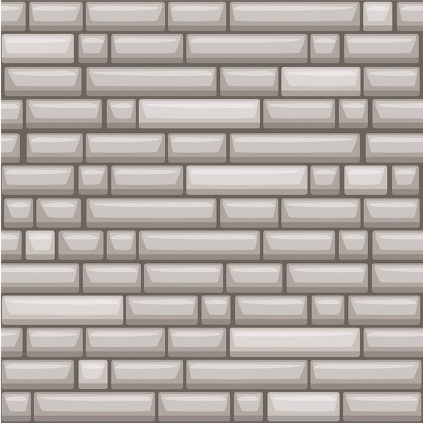 textura sin costuras colocación de pared de piedra gris
 - Vector, imagen
