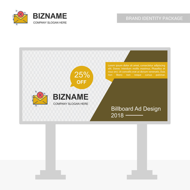 Professional Billboard with company design and logo, vector, illustration - Vector, Image
