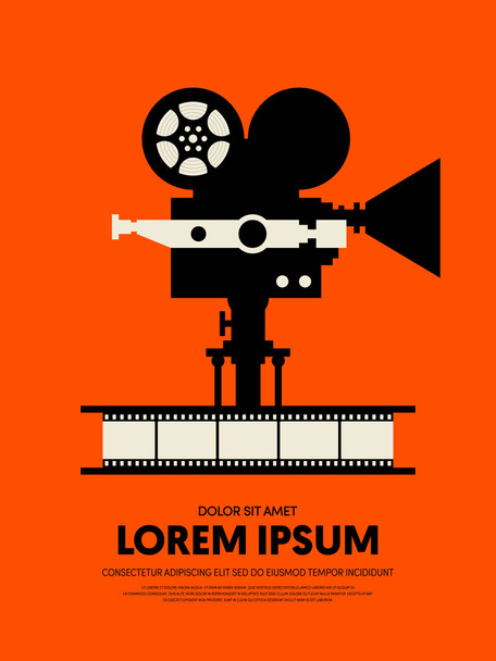 Película y película abstracto moderno cartel fondo
 - Vector, imagen