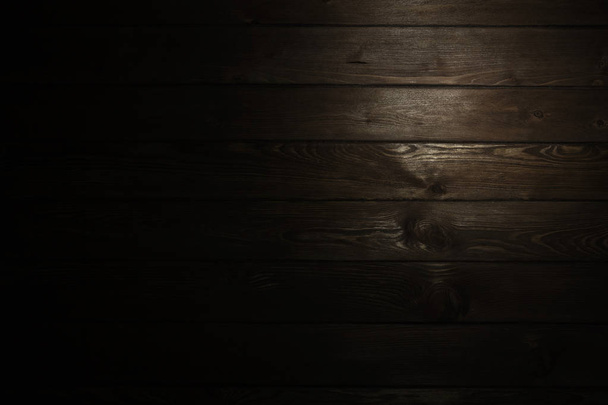 Wooden dark background - Foto, imagen