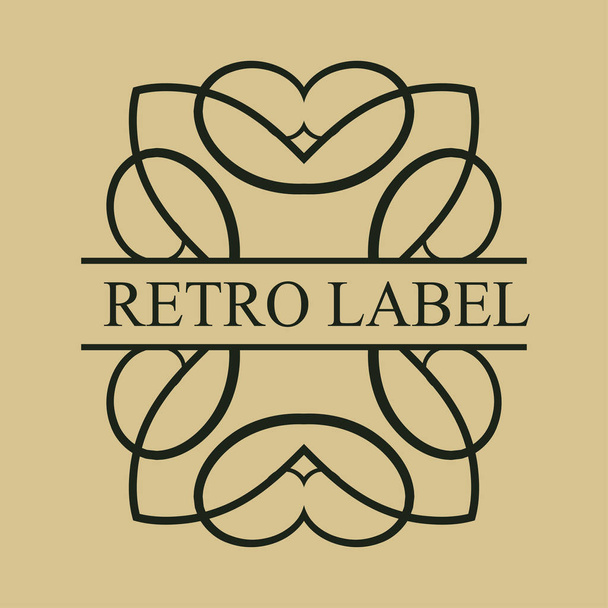 Vintage ornate logo - Vector, Image