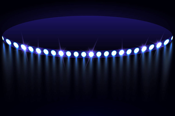 stadion fények vektoros illusztráció - Vektor, kép