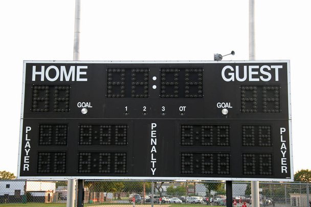 Scoreboard esportes dia tempo tiro
 - Foto, Imagem