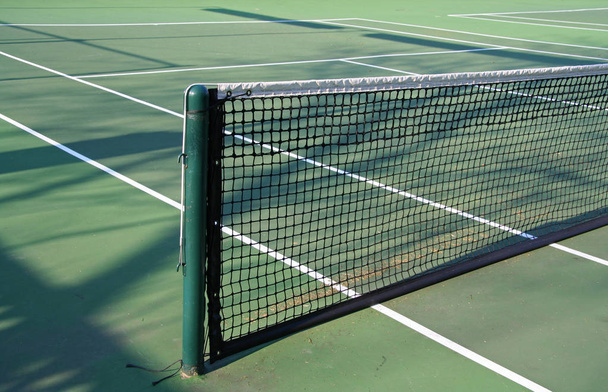 Pista de tenis Net tiro de cerca
 - Foto, imagen