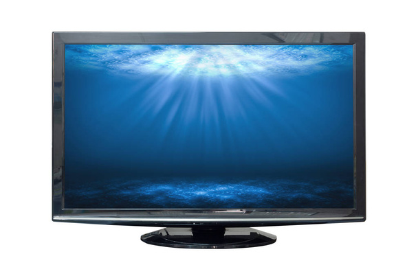 Nero HD monitor mare profondo isolato su sfondo bianco
. - Foto, immagini