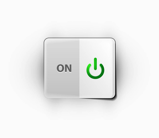Технологія кнопок живлення логотип, концепція цифрового мистецтва техно, вимкнено піктограму
 - Вектор, зображення