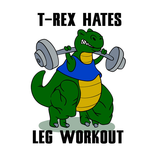 T-rex μισεί προπόνηση ποδιών - Φωτογραφία, εικόνα